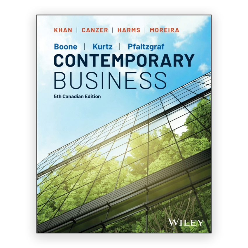 Contemporary Business Canadian Edition 5th edition by Boone; David L