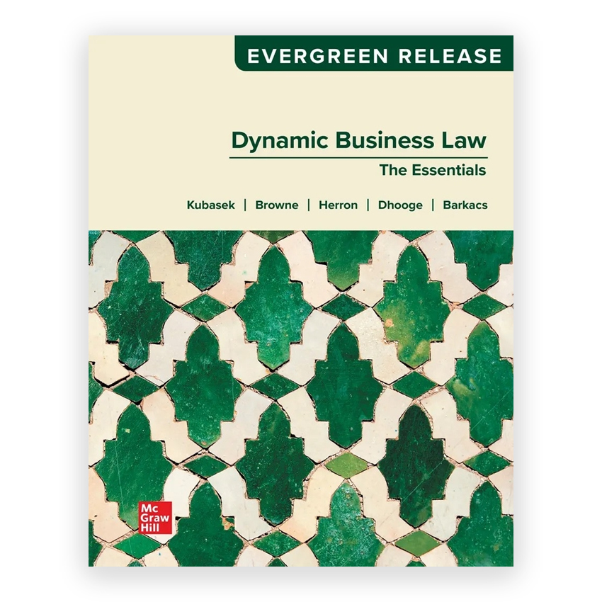Dynamic Business Law - The Essentials 2026 Release 1st edition by Kubasek