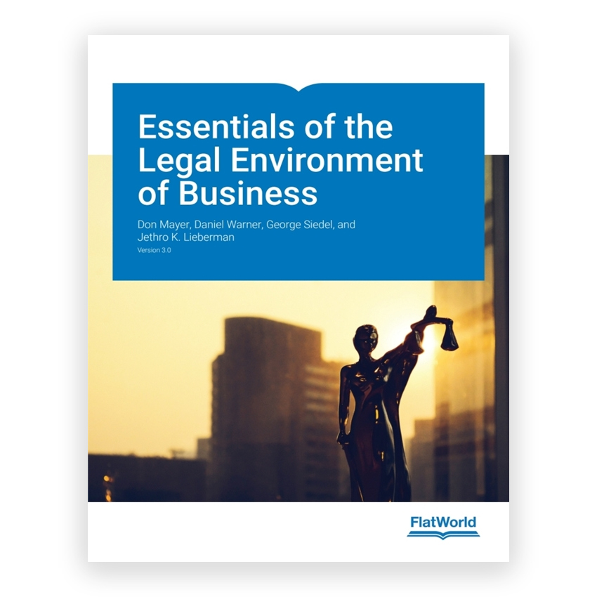 Essentials of the Legal Environment of Business v3 1st edition by Mayer