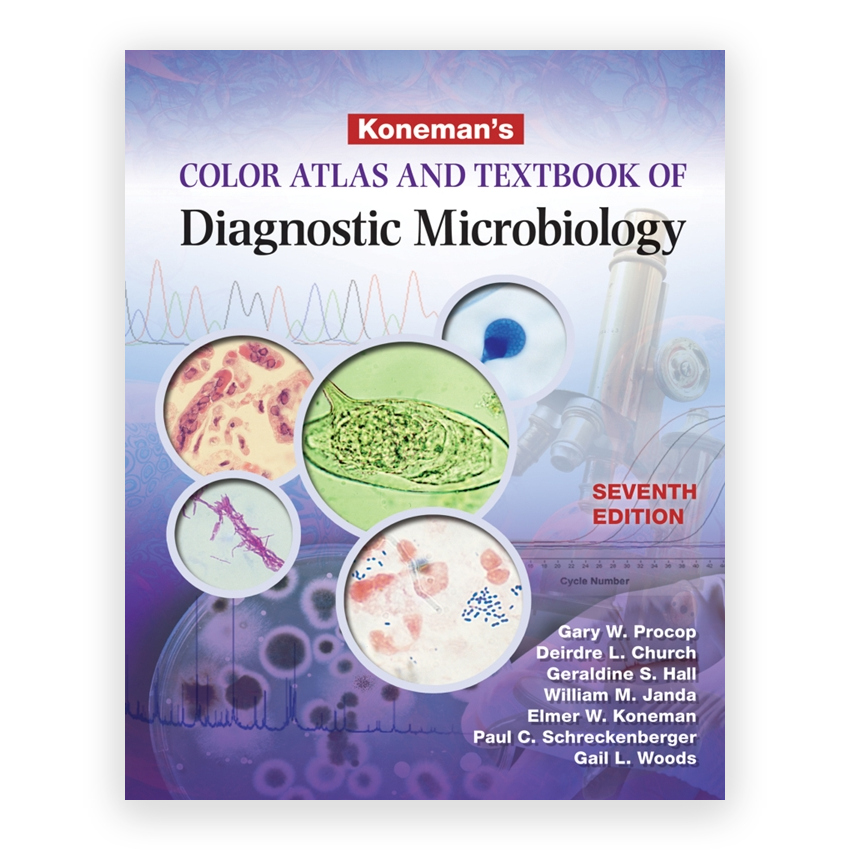 Koneman's Color Atlas and Textbook of Diagnostic Microbiology 7th edition by Procop
