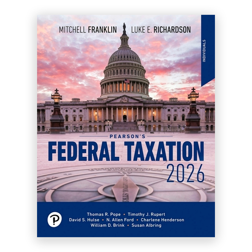 Pearson's Federal Taxation 2026 Individuals 2026 39th edition by Franklin